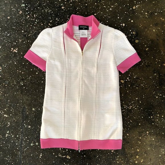 Chanel Paris Seoul Jacket White Pink Pastel Luxury - Picture 2 of 10